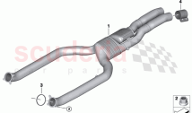Repl of petrol part filter w fr pipe