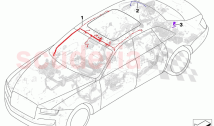 Wiring harness roof