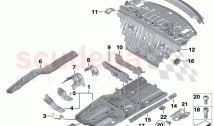 Partition trunk Floor parts