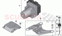 Hydro unit DSC control unit fastening