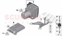 Hydro unit DSC control unit fastening