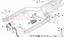 Petrol partic filter sens mounted parts