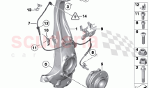 Carrier wheel bearing front