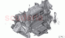 Distr housing air conditioner bottom