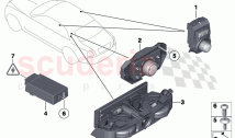Operating unit automatic rear cabin A C