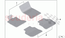 Full set all weather floor mats