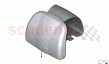 Headrest cushion rear