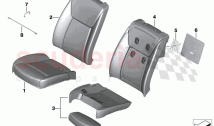 Seat front cushion cover A C seat