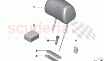 Seat front head restraint