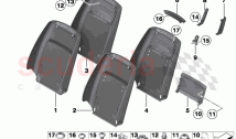 Seat front rear panel I