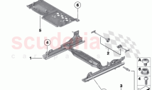 Seat front seat frame individual parts