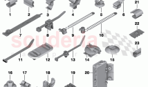 Cable harness fixings