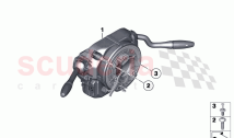 Switch cluster steering column