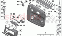 Door trim rear