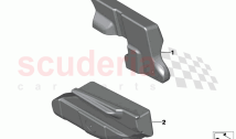 Mounting parts door trim rear