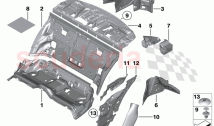 Sound insulating rear