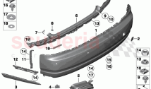 Trim panel rear