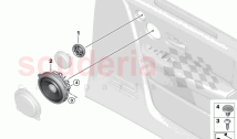 Single parts f front door loudspeaker