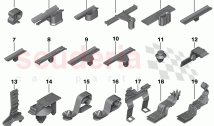 Various cable holders