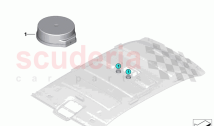 Loudspeaker components for headlining