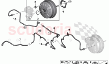 Power brake unit depression