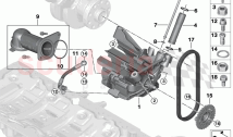 Lubrication system Oil pump with drive