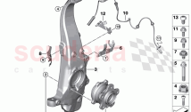 Carrier wheel bearing front