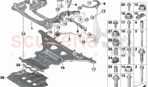 Frnt axle support wishbone tension strut