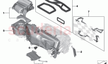 Housing parts heater and air condit
