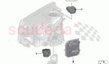 Electronic components headlight