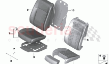 Seat front cushion cover A C seat