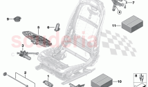 Seat front electrical system drives