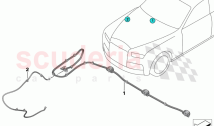Single parts for windshield cleaning