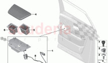 Rear door ashtray