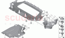 Underbody panelling rear