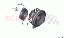 Single parts Top HiFi system rear