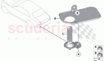 Single parts telephone aerial