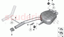 Exhaust system rear
