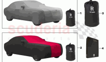 Car cover interior tailored