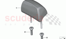 Rear seat head restraint
