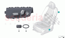 Seat adjustment switch front