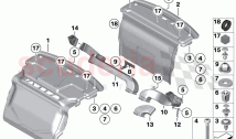 Trim panel trunk partition
