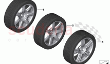 Wheel and tyre combinations