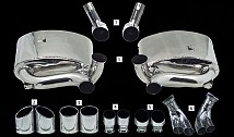 Sport Rear Silencer Set and Tailpipe Sets