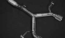 Exhaust system without rear silencer & carbon diffuser