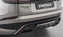STARTECH Rear bumper, incl. carbon diffusor, exhaust tips in silver