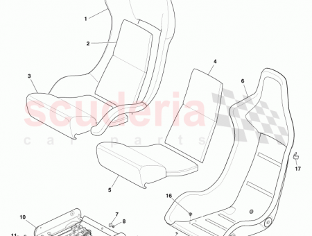 Photo of FRONT SEAT SQUAB RH TRIMMED ASSY AD23 60136…