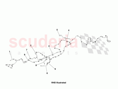 Photo of Cable assy BDS to bulkhd stud to engine…