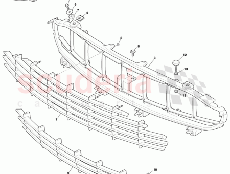 Photo of Grille assy upper front radiator…