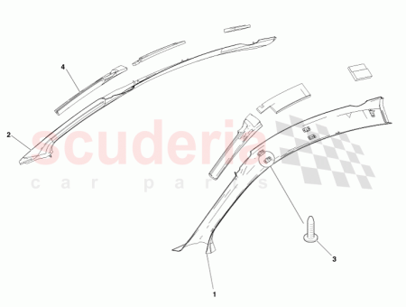 Photo of A PILLAR TRIM COUPE RH 4G43 025B38…